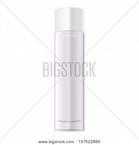 Realistic Cosmetic bottle. Container for cream, foams and other cosmetics. Template For Mock up Your Design. vector illustration.