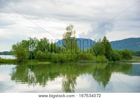 Lake Forggensee In Bavaria, Germany