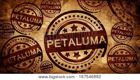 petaluma, vintage stamp on paper background