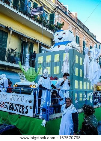 Hdr Carnival Celebrations In Loano