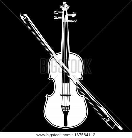 Violin Isolated On Black