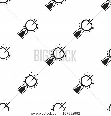 Artificial insemination icon in black style isolated on white background. Pregnancy pattern vector illustration. - stock vector