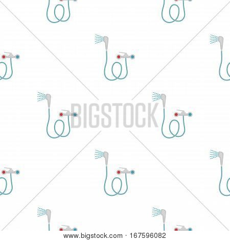 Bath mixer icon in cartoon style isolated on white background. Plumbing pattern vector illustration. - stock vector