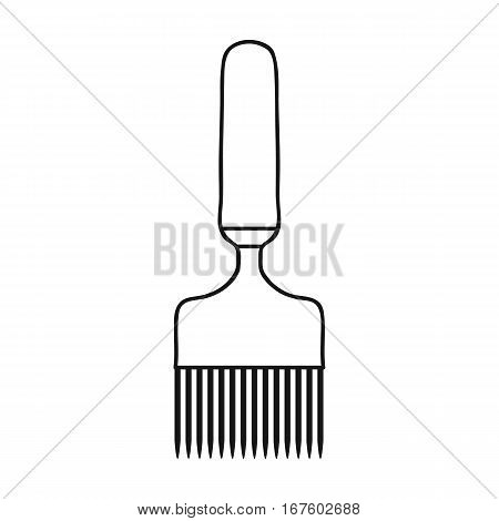 Uncapping fork icon in outline style isolated on white background. Apairy symbol vector illustration - stock vector
