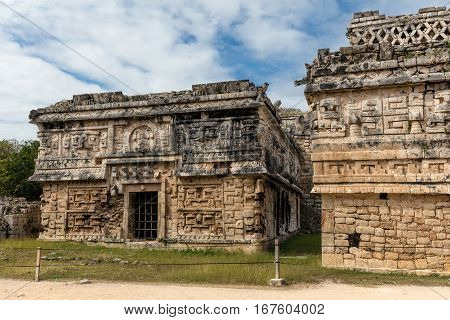 Ancient Mayan Governmental Palace In Chichen Itza