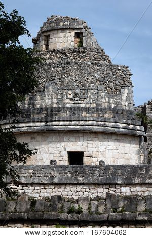 El Caracol Tower In Chichen Itza