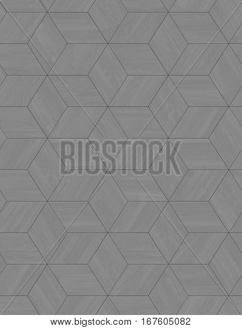 Parquet wood rhombus hexagon repeating floor texture