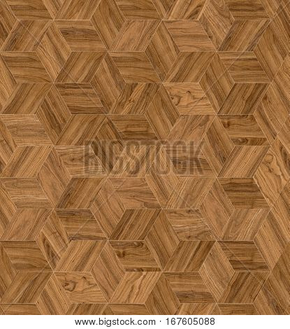 Parquet wood rhombus hexagon repeating floor texture