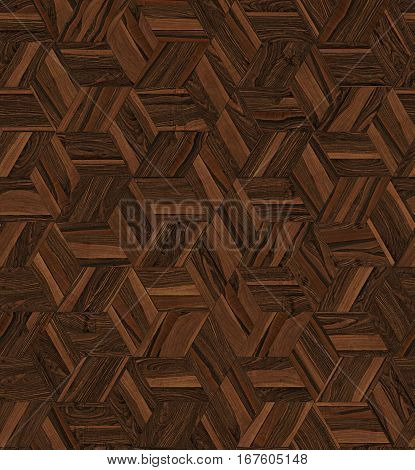 Parquet wood rhombus hexagon repeating floor texture