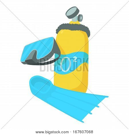 Diving icon. Cartoon illustration of diving vector icon for web