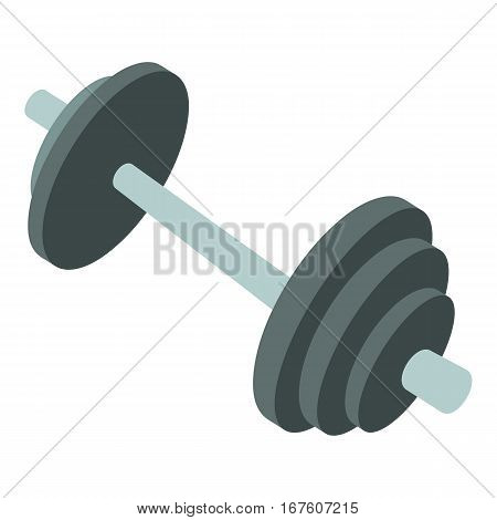 Barbell icon. Cartoon illustration of barbell vector icon for web