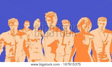 High Performance Organization and Motivated Workforce Talent Art 3D Illustration Render