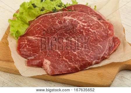 Raw Beef Schnitzel