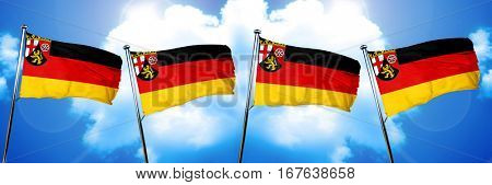 Rhineland Platinate, Rheinland Pfalz flag, 3D rendering