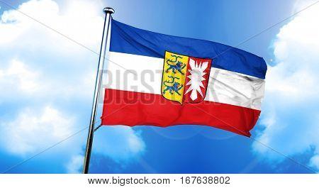 schleswig holstein flag, 3D rendering