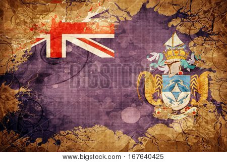 Vintage Tristan da cunha flag