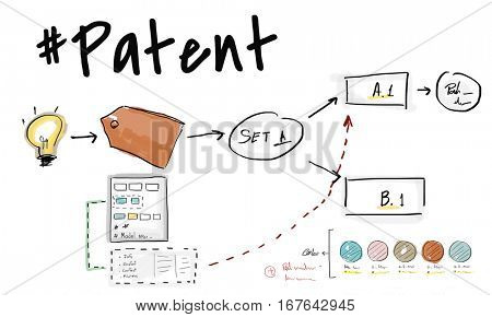 Business branding label chart graphic