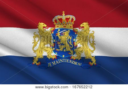 Flag of Netherlands or Kingdom of the Netherlands. 3d illustration