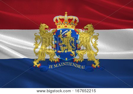 Flag of Netherlands or Kingdom of the Netherlands. 3d illustration