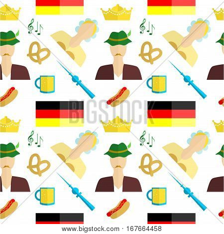 the background in the style of a flat design on the theme of germany.