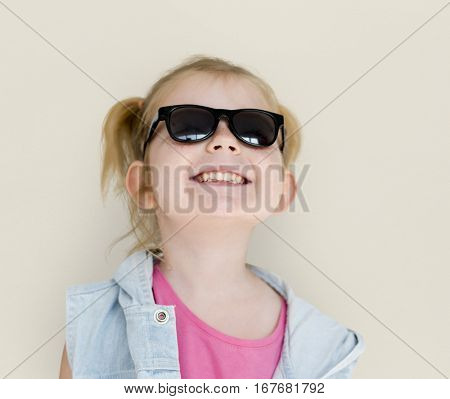 Little GIrl Smiling Happiness Playful Twintail Hairstyle