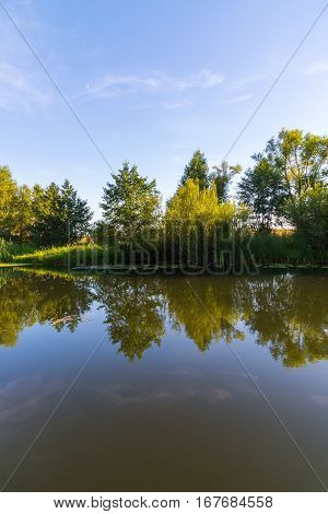 A small river in the central part of Russia