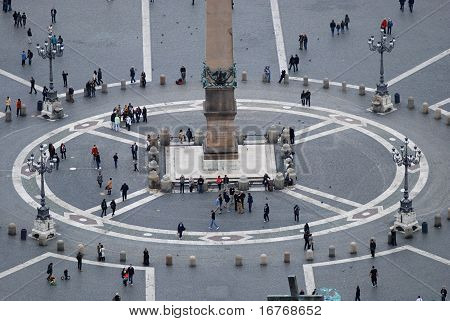 Piazza San Pietro-in Vaticano del frammento da sopra