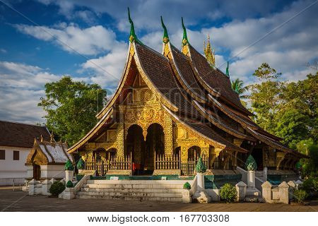 Wat Xieng Thong Buddhist temple in Luang Prabang World Heritage Laos