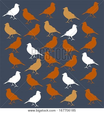Flying birds. Stock vector. Vector bird pattern