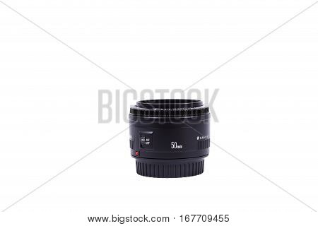 Kyiv, Ukraine - February 28, 2016: Canon 50Mm F/1.8 Ef Ii  Lens. Canon Inc. Is A Japanese Multinatio