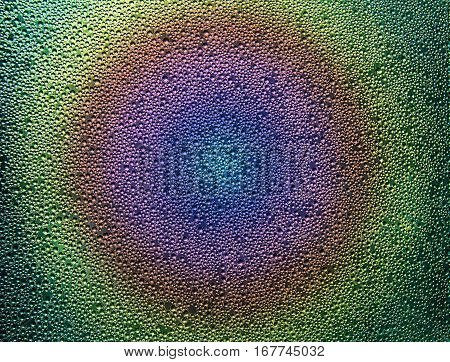 Water Drops On Colorful