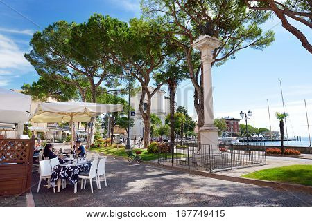 Toscolano-maderno, Italy - September 18, 2016: Beautiful Views Of Toscolano-maderno, A Town And Comu