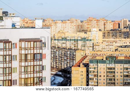 Urban landscape and residential areas, high-rise buildings