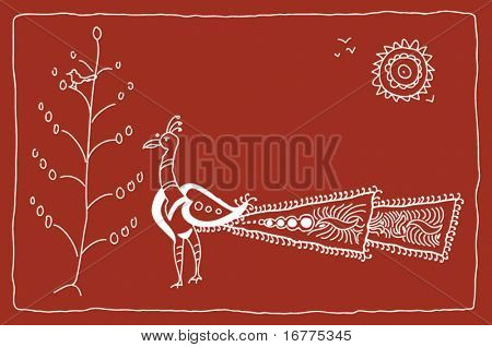 Folkemusik (tribal design, motiv) serie 002