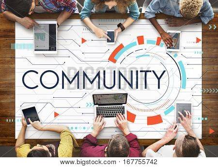 Digital Community Digital Social Media Icon