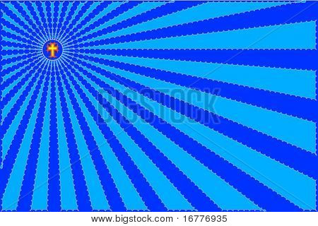 Vector Christian Cross Design abstract background