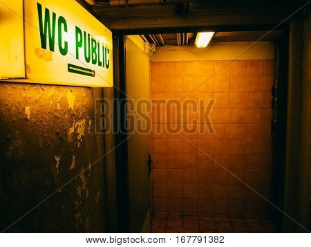 Public Toilet In France Europe