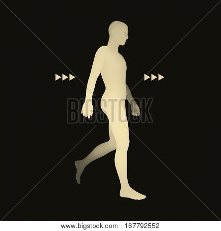Walking Man. 3D Human Vector & Photo (Free Trial) | Bigstock