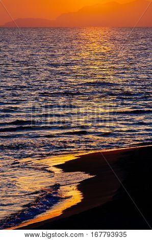 Beach At Sunset