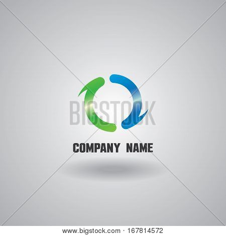 Abstract circle design template. Business logo icon
