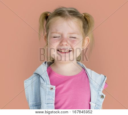 Little GIrl Smiling Happiness Playful Twintail Hairstyle