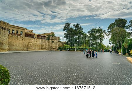 Wall Of Old City, Icheri Sheher. Baku