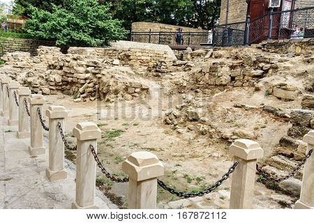 Remains Of The Church Of St Batholomew In Old City, Icheri Sheher. Baku