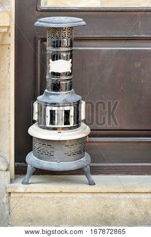 Vintage Kerosene Heater in Old city Icheri Sheher of Baku. Azerbaijan.