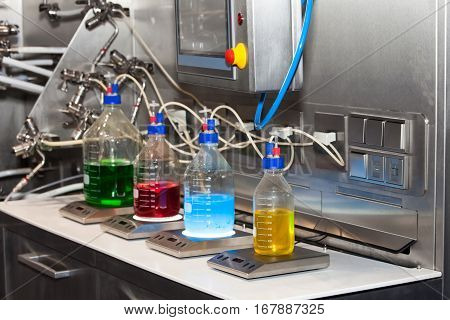 Pilot fermenter system, lab equipment. Sterilizable-in-place systems for pilot through production applications