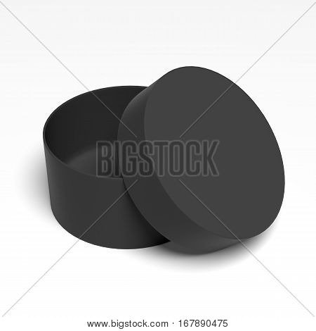 Blank cardboard box template on a grey background, packaging collection, 3D rendering