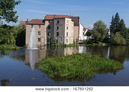 Schuierer Mill, Schuierer Mühle, an old Mill in Schwandorf in Bavaria, next to the river Naab