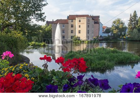 Schuierer Mill, Schuierer Mühle, an old Mill in Schwandorf in Bavaria, next to the river Naab