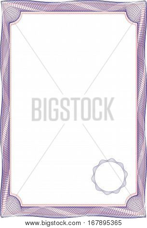 Certificats Frame blank template for a certificate or diploma
