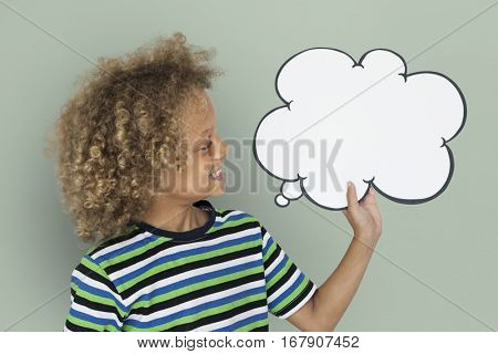 Little Caucasian Boy Smiling Chatbox